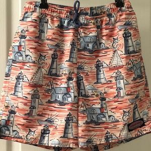 Boys Lighthouse Scenic Chappy Trunks Size 12/14